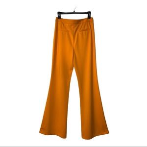 Orange flared pants
